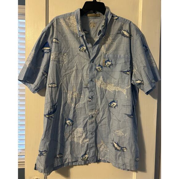 Mens Columbia river lodge short sleeve button down shirt size XL - Picture 1 of 3